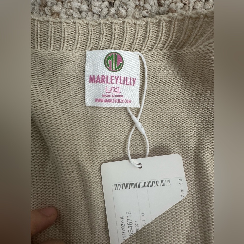 Marleylilly monoblock Knit Sweater or Cardigan size L/XL - Picture 2 of 6